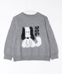 Lace Ladies（レースレディース）の「DOG柄 クルーネック ジャカード ニット プルオーバー（ニット/セーター）」