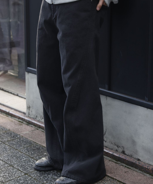 セール】NVRFRGT / ネヴァーフォーゲット 3D TWISTED WIDE LEG JEANS