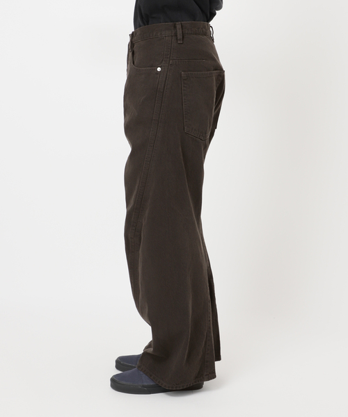 NVRFRGT(ネヴァーフォーゲット)の「NVRFRGT / ネヴァーフォーゲット 3D TWISTED WIDE LEG JEANS DARK(デニムパンツ・メンズ・チャコールグレー/ブラウン・1/2/3)」の18枚目の写真