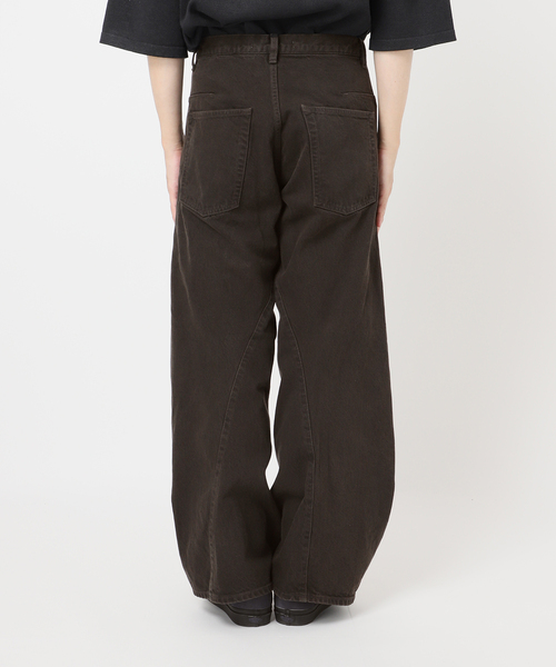 NVRFRGT(ネヴァーフォーゲット)の「NVRFRGT / ネヴァーフォーゲット 3D TWISTED WIDE LEG JEANS DARK(デニムパンツ・メンズ・チャコールグレー/ブラウン・1/2/3)」の19枚目の写真