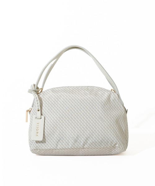 SAC'S BARJean（サックスバージーン）の「【VISONA/ヴィソナ】 HAND BAG（ハンドバッグ・レディース・スカイブルー/グレイッシュベージュ/ブルー/ベージュ系その他/ブラック/レッド・FREE）」の3枚目の写真