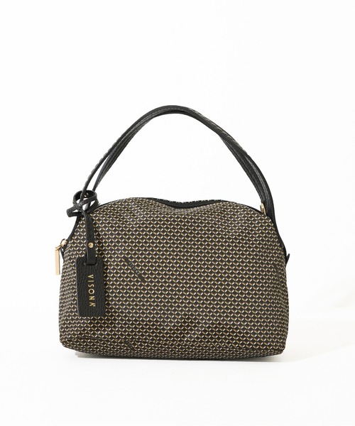 SAC'S BARJean（サックスバージーン）の「【VISONA/ヴィソナ】 HAND BAG（ハンドバッグ・レディース・スカイブルー/グレイッシュベージュ/ブルー/ベージュ系その他/ブラック/レッド・FREE）」の2枚目の写真