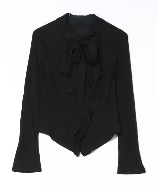 Lace Ladies(レースレディース)の「ボウタイ付き ラッフル フリル 長袖 プルオーバー(Tシャツ/カットソー・レディース・ブラック/ブラウン・FREE)」の20枚目の写真