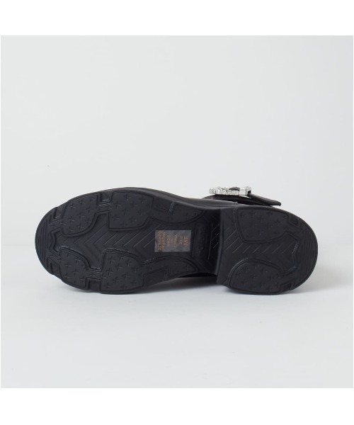 +diana（プラスダイアナ）の「【軽量】クリスタルバックル ショートブーツ（ブーツ・レディース・ブラック/アイボリー・21.5cm/22.0cm/22.5cm/23.0cm/23.5cm/24.0cm/24.5cm/25.0cm/25.5cm）」の10枚目の写真