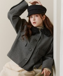 Olu.(オルドット)のフェイクウールショートアウター(その他アウター)