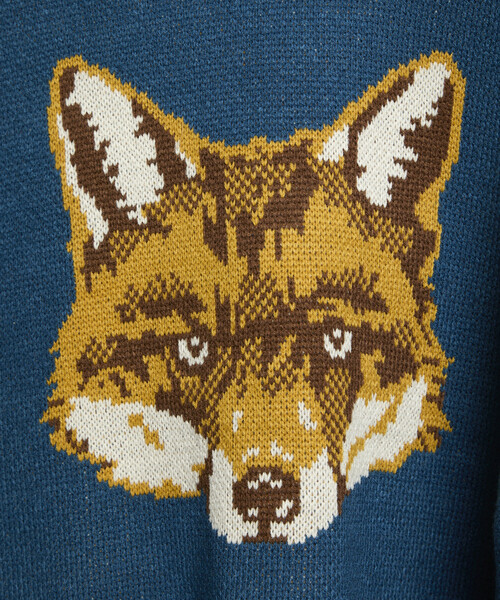 FREAK'S STORE（フリークスストア）の「PUBLUX/パブリュクス アニマル ジャガード ビッグ ニット　限定展開（ニット/セーター・レディース・グレー/グリーン/ブラック/ブルー・ﾌﾘ-）」の15枚目の写真