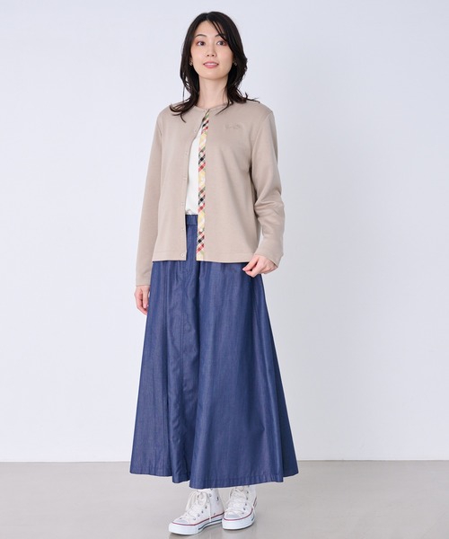 Arnold Palmer（アーノルドパーマー）の「カットポンチ コンパクトカーディガン（カーディガン/ボレロ・レディース・ネイビー/ライトベージュ/レッド・M/S/L）」の10枚目の写真