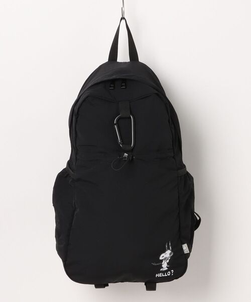 PEANUTS(ピーナッツ)の「PEANUTS/ピーナッツ VINTAGE TRAVEL スヌーピー パッカブル軽量バッグ(バックパック/リュック・レディース・ブラック/ライトグレー・ONE SIZE)」の6枚目の写真