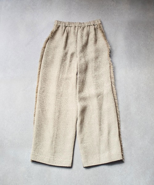 CHIGNON（シニヨン）の「(CHIGNON)TWEED FRINGE PT（その他パンツ・レディース・ブラック/ベージュ・ONE SIZE）」の2枚目の写真