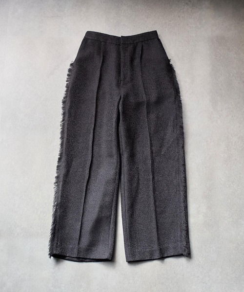CHIGNON（シニヨン）の「(CHIGNON)TWEED FRINGE PT（その他パンツ・レディース・ブラック/ベージュ・ONE SIZE）」の6枚目の写真