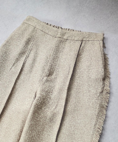 CHIGNON（シニヨン）の「(CHIGNON)TWEED FRINGE PT（その他パンツ・レディース・ブラック/ベージュ・ONE SIZE）」の16枚目の写真