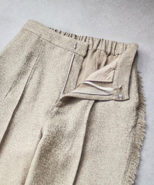 CHIGNON（シニヨン）の「(CHIGNON)TWEED FRINGE PT（その他パンツ・レディース・ブラック/ベージュ・ONE SIZE）」の17枚目の写真