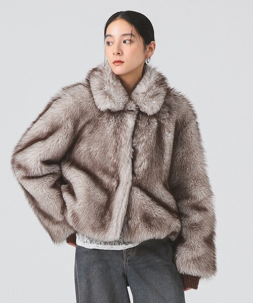 フェイクファー ショート ブルゾン（ブルゾン）｜Ray BEAMS（レイ