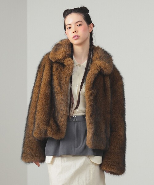 セール】フェイクファー ショート ブルゾン（ブルゾン）｜Ray BEAMS