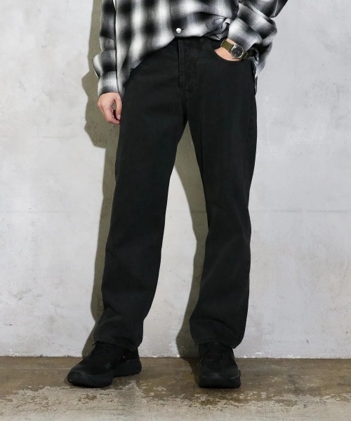 Levi's(リーバイス)の「THRIFTY LOOK スリフティルック / BLACK LEVIS 501 GOOD LENGTH PANTS GARMENT DYE(デニムパンツ・メンズ・ブラック・28inch/32inch/34inch/30 inch)」の4枚目の写真