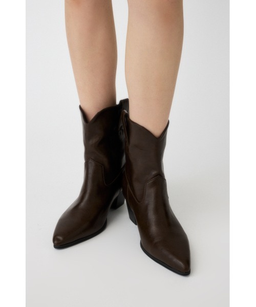 MOUSSY（マウジー）の「FRINGE COVER ブーツ（ブーツ・レディース・ブラウン・SMALL/LARGE/MEDIUM）」の2枚目の写真