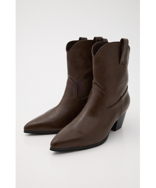 MOUSSY（マウジー）の「FRINGE COVER ブーツ（ブーツ・レディース・ブラウン・SMALL/LARGE/MEDIUM）」の9枚目の写真