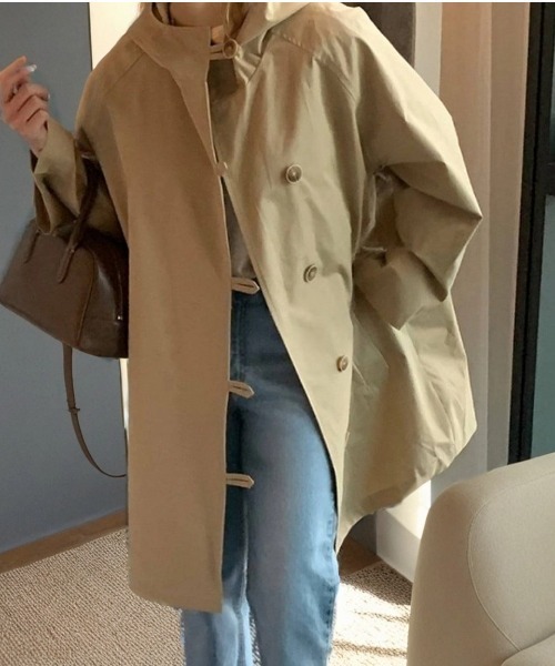 cammie(キャミー)の「バックタックデザインフード付きジャケット(その他アウター・レディース・アイボリー/ベージュ・L/M)」の5枚目の写真