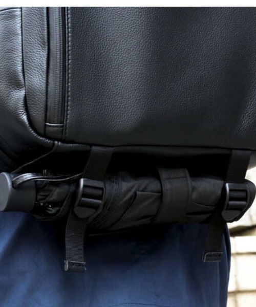 BROSKI AND SUPPLY（ブロスキーアンドサプライ）の「【BROSKI AND SUPPLY NEW ITEM】HUB5 / waterproof leather ビジネスバッグ（バックパック/リュック・メンズ・ネイビー/チャコールグレー・FREE）」の11枚目の写真