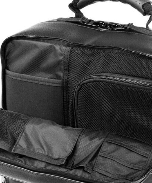 BROSKI AND SUPPLY（ブロスキーアンドサプライ）の「【BROSKI AND SUPPLY NEW ITEM】HUB5 / waterproof leather ビジネスバッグ（バックパック/リュック・メンズ・ネイビー/チャコールグレー・FREE）」の8枚目の写真