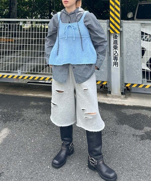 Alley Tokyo（アリートーキョー）の「ペプラムニットキャミ（その他トップス・レディース・レッド/オフホワイト/ブルー・FREE）」の17枚目の写真