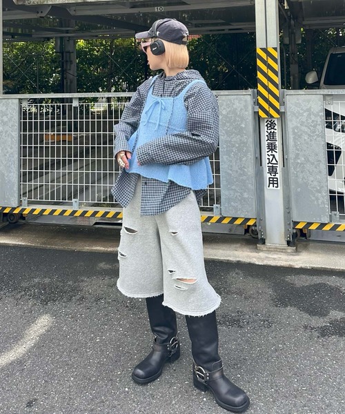 Alley Tokyo（アリートーキョー）の「ペプラムニットキャミ（その他トップス・レディース・レッド/オフホワイト/ブルー・FREE）」の18枚目の写真
