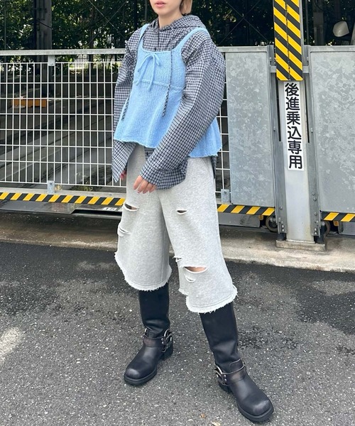 Alley Tokyo（アリートーキョー）の「ペプラムニットキャミ（その他トップス・レディース・レッド/オフホワイト/ブルー・FREE）」の19枚目の写真