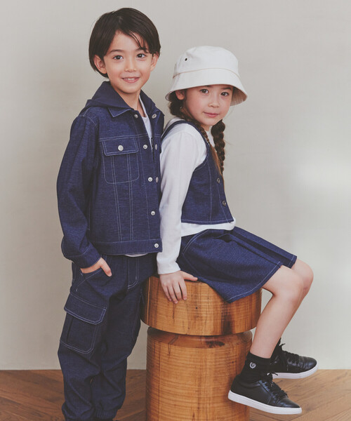 COMME CA ISM（コムサイズム）の「ビスチェセットTシャツ（Tシャツ/カットソー・キッズ・ネイビー・120cm/100cm/110cm/150cm/140cm/130cm）」の3枚目の写真