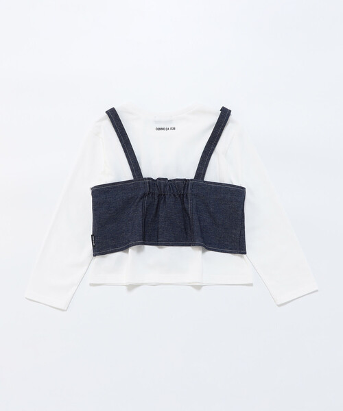 COMME CA ISM（コムサイズム）の「ビスチェセットTシャツ（Tシャツ/カットソー・キッズ・ネイビー・120cm/100cm/110cm/150cm/140cm/130cm）」の5枚目の写真
