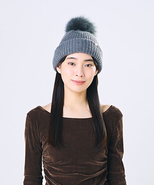 新品 CA4LA カシラ EX PLATINA FOX　ニット帽　紺　日本製 CA4LA EX PLATINA FOX 5 EX WINTER 5（ニットキャップ/ビーニー