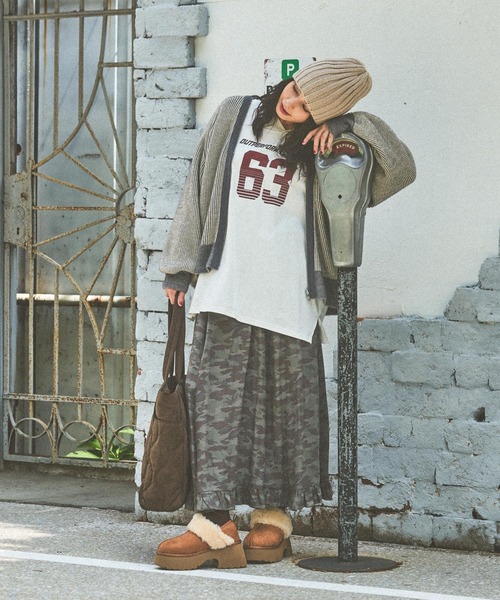 niko and...（ニコアンド）の「オリジナルフェイクムートンヒールシューズ（ブーツ・レディース・キャメル/ブラック・SMALL/MEDIUM/LARGE）」の8枚目の写真