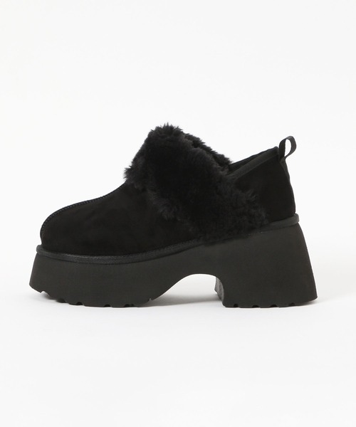 niko and...（ニコアンド）の「オリジナルフェイクムートンヒールシューズ（ブーツ・レディース・キャメル/ブラック・SMALL/MEDIUM/LARGE）」の13枚目の写真