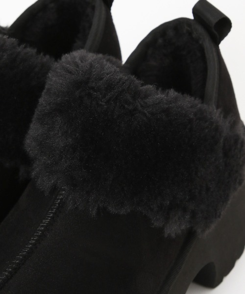 niko and...（ニコアンド）の「オリジナルフェイクムートンヒールシューズ（ブーツ・レディース・キャメル/ブラック・SMALL/MEDIUM/LARGE）」の18枚目の写真