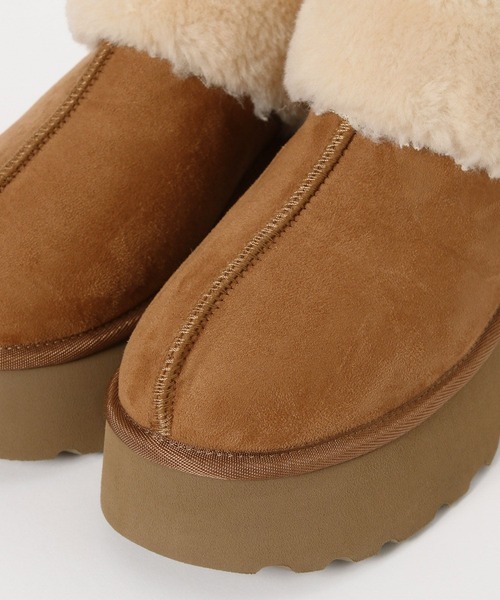 niko and...（ニコアンド）の「オリジナルフェイクムートンヒールシューズ（ブーツ・レディース・キャメル/ブラック・SMALL/MEDIUM/LARGE）」の19枚目の写真