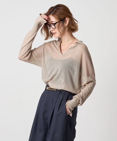 CONTE コンテ　スキッパーニット conte（コンテ）の「＜conte＞ スキッパー ニット（ニット