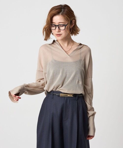 CONTE コンテ　スキッパーニット conte（コンテ）の「＜conte＞ スキッパー ニット（ニット