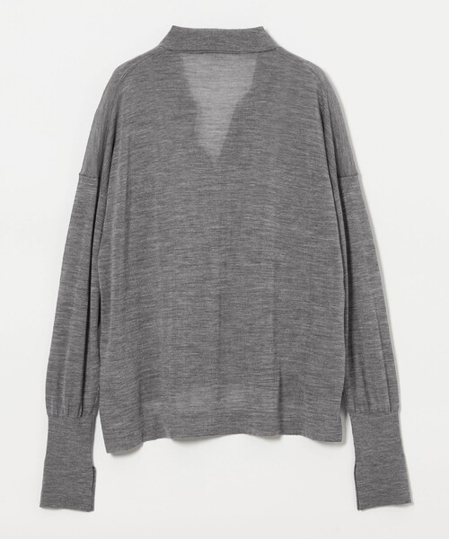 conte＞シアー スキッパー プルオーバーニット（ニット/セーター