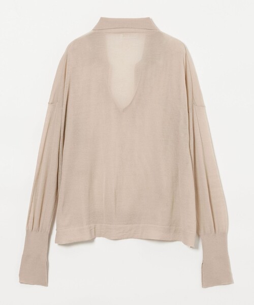 conte（コンテ）の「＜conte＞シアー スキッパー プルオーバーニット（ニット/セーター・レディース・ネイビー/グレー系/ベージュ・FREE）」の16枚目の写真