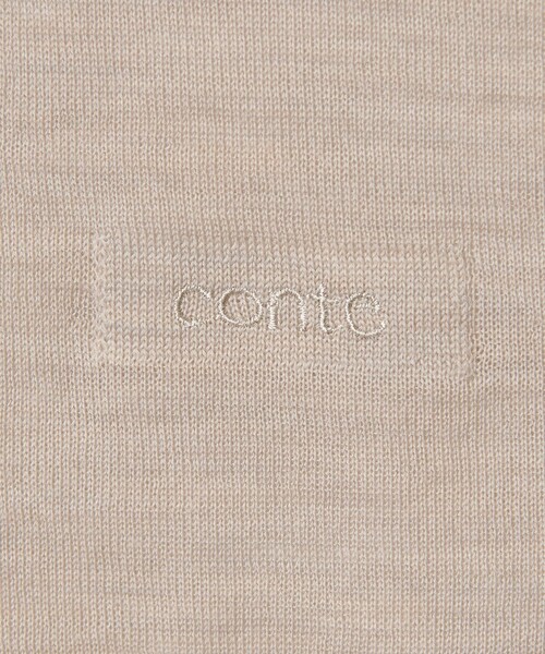セール】＜conte＞シアー スキッパー プルオーバーニット（ニット