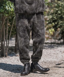 mp14199-Monotone Marble Fake Fur Balloon Pants フェイクファーバルーンパンツ(A56125cmb)