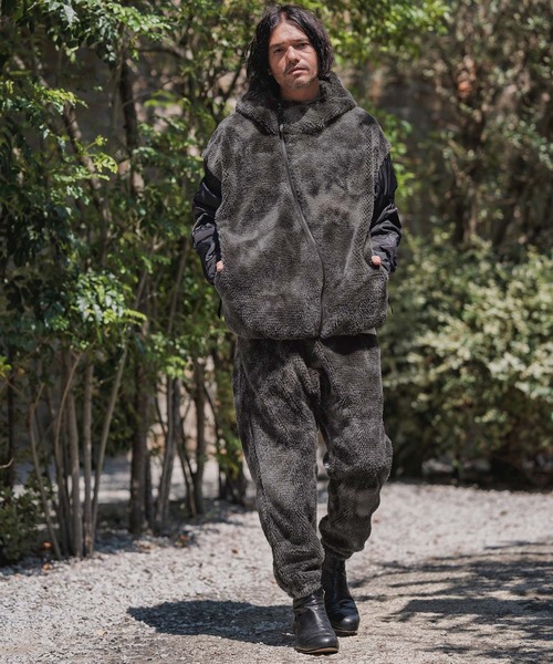 CAMBIO（カンビオ）の「mp14199-Monotone Marble Fake Fur Balloon Pants フェイクファーバルーンパンツ(A56125cmb)（その他パンツ・メンズ・ブラック/ブラウン・S/M/L）」の13枚目の写真