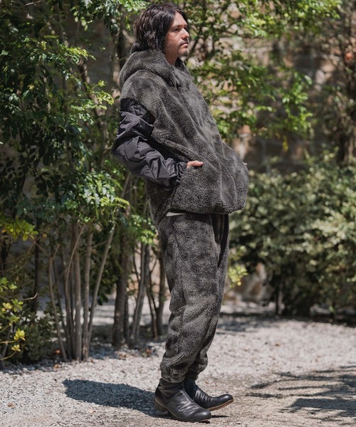 CAMBIO（カンビオ）の「mp14199-Monotone Marble Fake Fur Balloon Pants フェイクファーバルーンパンツ(A56125cmb)（その他パンツ・メンズ・ブラック/ブラウン・S/M/L）」の14枚目の写真