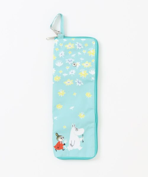MOOMIN(ムーミン)の「MOOMIN ムーミン 吸水機能付き傘ケース 傘袋 ムーミンとリトルミイ(その他雑貨・レディース・ピンク/ブルーグリーン・FREE)」の1枚目の写真