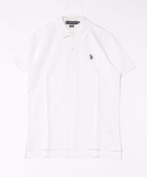 【U.S. POLO ASSN】/ワンポイント刺繍コットンポロ
