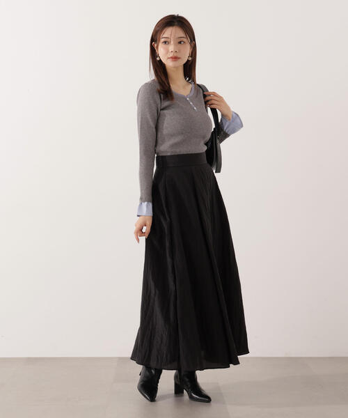 PROPORTION BODY DRESSING（プロポーションボディドレッシング）の「ベルト付きシアーフレアスカート / 1215220013（スカート・レディース・ブラック/グレー/ブラウン・P/S/MEDIUM）」の14枚目の写真