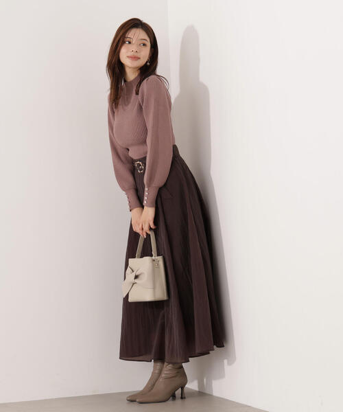 PROPORTION BODY DRESSING（プロポーションボディドレッシング）の「ベルト付きシアーフレアスカート / 1215220013（スカート・レディース・ブラック/グレー/ブラウン・P/S/MEDIUM）」の5枚目の写真