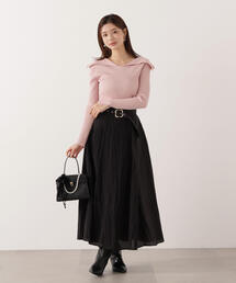 プロポーション　スカート　ブラック PROPORTION BODY DRESSING（プロポーションボディドレッシング
