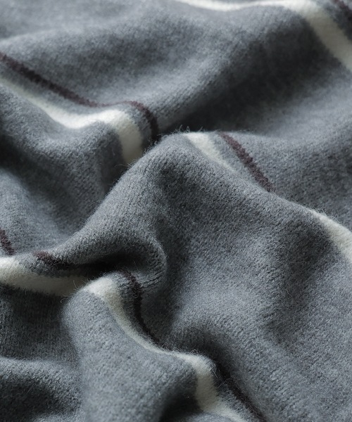 etoll.（エトル）の「マルチボーダーポロ襟ニット（ニット/セーター・レディース・グレー/アイボリー/ネイビー・FREE）」の20枚目の写真