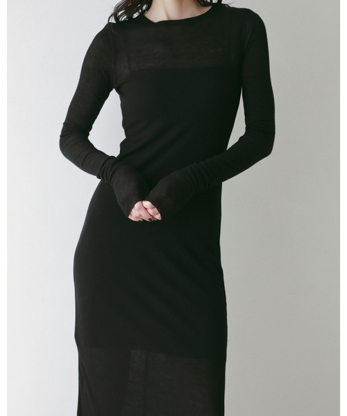 セール】Sheer Rib Onepiece（ワンピース）｜anuke（アンヌーク）の