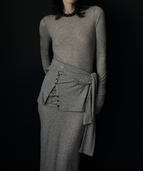 セール】Sheer Rib Onepiece（ワンピース）｜anuke（アンヌーク）の